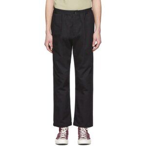 paa Black Canvas Trousers Cotton Pockets Men's Small $250